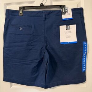 Men's Members Mark blue flat front twill short